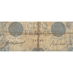 F 02-27 - 25/05/1915 - 5 francs - Bleu - Série R.5873 - Etat : B-