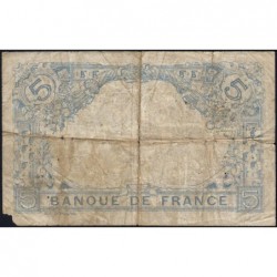 F 02-28 - 01/06/1915 - 5 francs - Bleu - Série S.5992 - Etat : B
