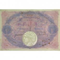 F 14-28 - 25/11/1915 - 50 francs - Bleu et rose - Série C.6548 - Etat : TTB+