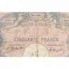 F 14-36 - 20/03/1923 - 50 francs - Bleu et rose - Série J.9586 - Etat : B+