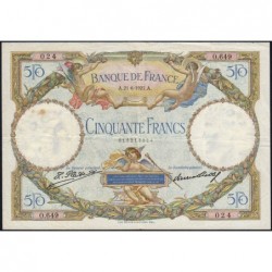 F 15-01 - 21/06/1927 - 50 francs - Merson - Série O.649 - Etat : TTB