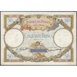 F 16-02 - 15/01/1931 - 50 francs - Merson - Série Q.7341 - Etat : TB+