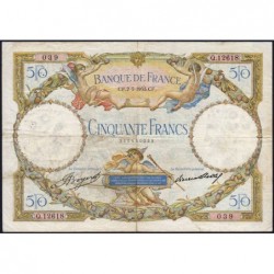 F 16-04 - 02/03/1933 - 50 francs - Merson - Série Q.12618 - Etat : TTB-