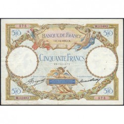 F 16-04 - 01/06/1933 - 50 francs - Merson - Série W.13493  (remplacement) - Etat : TTB