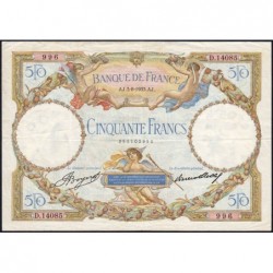 F 16-04 - 03/08/1933 - 50 francs - Merson - Série D.14085 - Etat : TTB