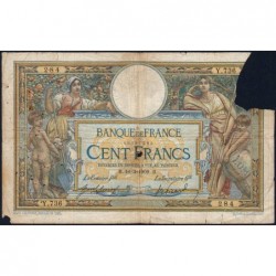 F 22-02 - 18/03/1909 - 100 francs - Merson avec LOM - Série Y.736 - Etat : AB