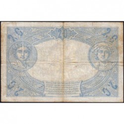 F 10-02 - 23/04/1912 - 20 francs - Bleu - Série J.1662 - Etat : TB+
