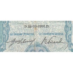 F 11-01 - 24/10/1916 - 20 francs - Bayard - Série Q.772 - Etat : TB+