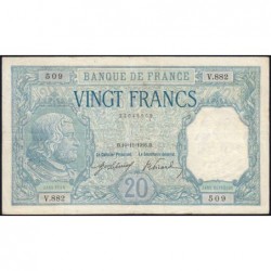 F 11-01 - 10/11/1916 - 20 francs - Bayard - Série V.882 - Etat : TTB