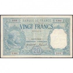 F 11-01 - 10/11/1916 - 20 francs - Bayard - Série V.882 - Etat : TTB