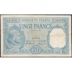 F 11-03a - 06/05/1918 - 20 francs - Bayard - Série T.4507 - Etat : TB+