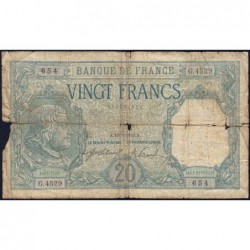 F 11-03a - 10/05/1918 - 20 francs - Bayard - Série G.4529 - Etat : AB