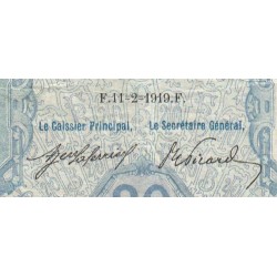 F 11-04 - 11/02/1919 - 20 francs - Bayard - Série F.6390 - Etat : TB+