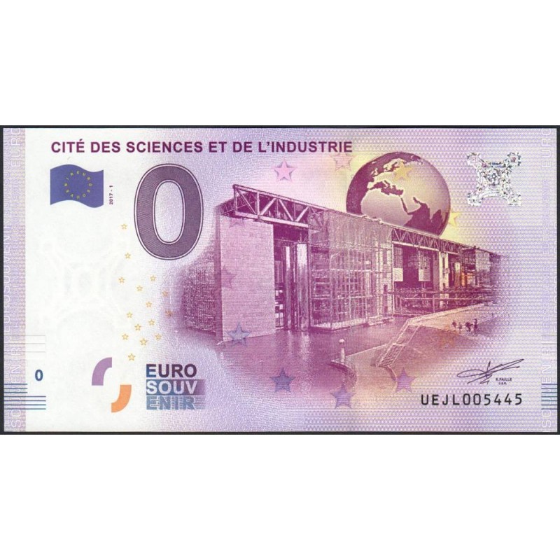 75 - Paris - Cité des Sciences et de l'Industrie - UEJL-2017-1 - Etat : NEUF