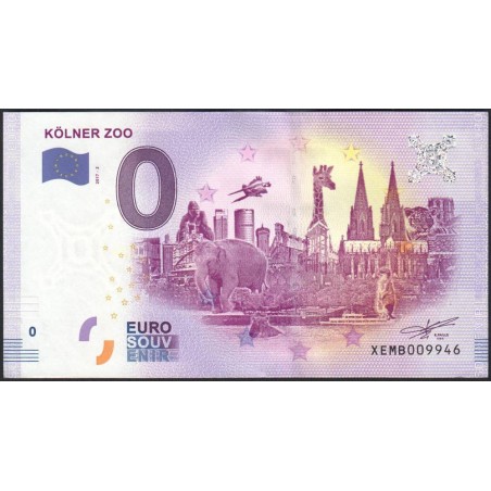 Allemagne - Kölner Zoo - 2017-2 - 0 euro - Etat : NEUF