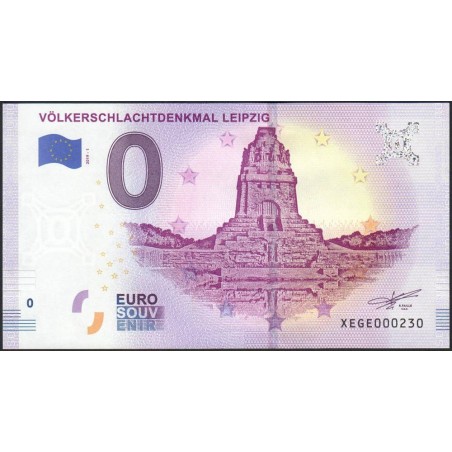 Allemagne - Vôlkerschlachtdenkmal Leipzig - 2019-1 - 0 euro - Etat : NEUF