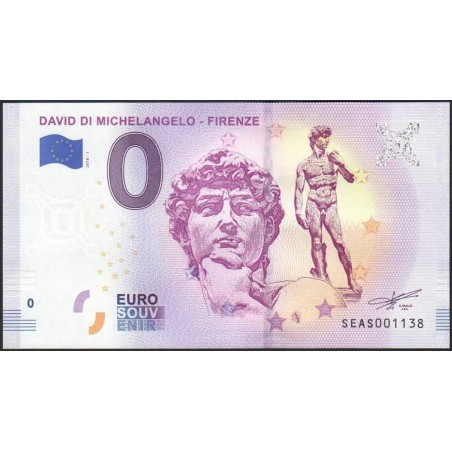 Italie - Firenze - David di Michelangelo - 2018-1 - 0 euro - Etat : NEUF