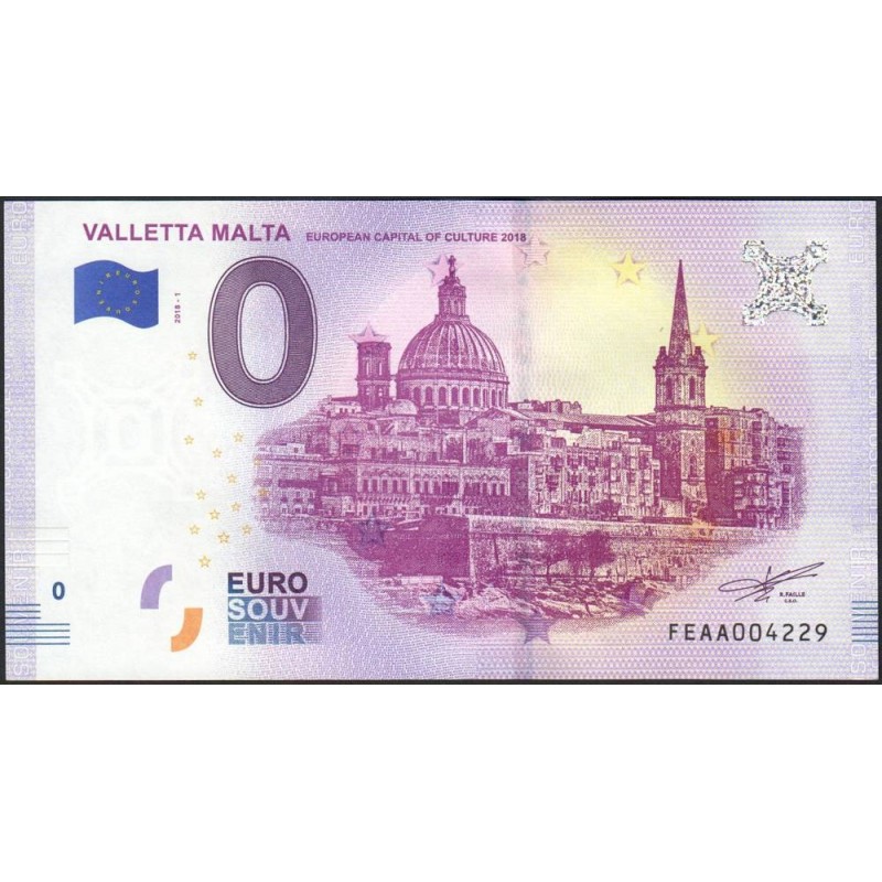 Malte - Valletta Malta - 2018-1 - 0 euro - Etat : NEUF