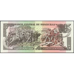 Honduras - Pick 85d - 5 lempiras - Série AV - 26/08/2004 - Etat : NEUF