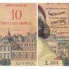 F 53-01 - 07-03/1957 - 10 nouv. francs sur 1000 francs - Richelieu - Série X.334 - Etat : TB à TB+