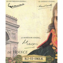 F 59-24 - 07/11/1963 - 100 nouv. francs - Bonaparte - Série A.278 - Etat : TTB