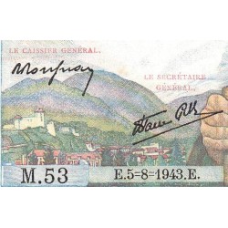 F 05-03 - 05/08/1943 - 5 francs - Berger - Série M.53 - Etat : NEUF