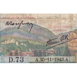 F 05-04 - 25/11/1943 - 5 francs - Berger - Série D.73 - Etat : TB