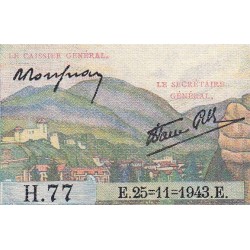 F 05-04 - 25/11/1943 - 5 francs - Berger - Série H.77 - Etat : SUP+