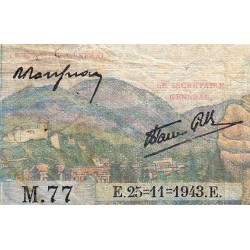 F 05-04 - 25/11/1943 - 5 francs - Berger - Série M.77 - Etat : B+