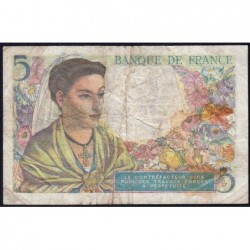 F 05-04 - 25/11/1943 - 5 francs - Berger - Série V.87 - Etat : B+