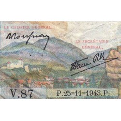 F 05-04 - 25/11/1943 - 5 francs - Berger - Série V.87 - Etat : B+