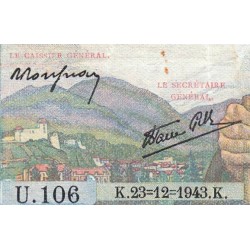 F 05-05 - 23/12/1943 - 5 francs - Berger - Série U.106 - Etat : TTB