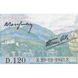 F 05-05 - 23/12/1943 - 5 francs - Berger - Série D.120 - Etat : TTB-