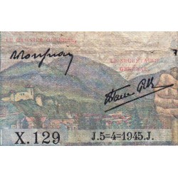 F 05-06 - 05/04/1945 - 5 francs - Berger - Série X.129 - Etat : B+