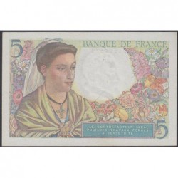 F 05-06 - 05/04/1945 - 5 francs - Berger - Série N.133 - Etat : NEUF