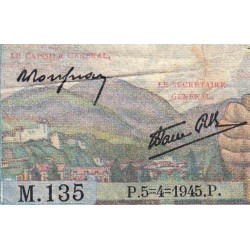 F 05-06 - 05/04/1945 - 5 francs - Berger - Série M.135 - Etat : TB