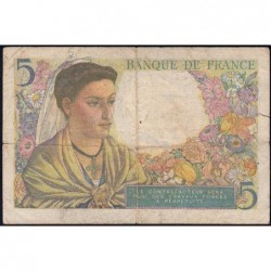F 05-07 - 30/10/1947 - 5 francs - Berger - Série R.153 - Etat : TB