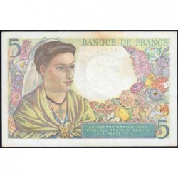 F 05-07 - 30/10/1947 - 5 francs - Berger - Série Z.157 - Etat : TTB