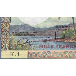 Comores - Pick 8 - 1'000 francs - Série K.1 - 1976 - Etat : TTB à TTB+