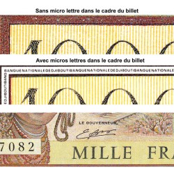 Djibouti - Pick 37c - 1'000 francs - Série G.002 - 1991 - Etat : NEUF