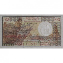 Djibouti - Pick 36b - 500 francs - Série D.002 - 1988 - Etat : NEUF