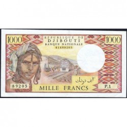Djibouti - Pick 37a - 1'000 francs - Série P.1 - 1979 - Variété - Etat : TTB