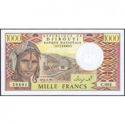 Djibouti - Pick 37e - 1'000 francs - Série C.004 - 1998 - Etat : NEUF