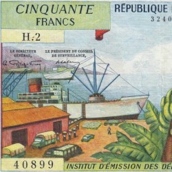 Antilles Françaises - Pick 9a - 50 francs - Série H.2 - 1964 - Etat : TTB+