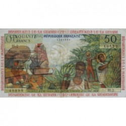 Antilles Françaises - Pick 9a - 50 francs - Série H.2 - 1964 - Etat : TTB+