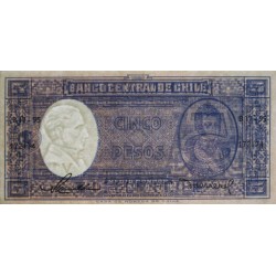 Chili - Pick 119_1 - 5 pesos (1/2 condor) - Série B17-95 - 1958 - Etat : SPL