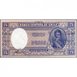 Chili - Pick 119_1 - 5 pesos (1/2 condor) - Série C9-95 - 1958 - Etat : NEUF