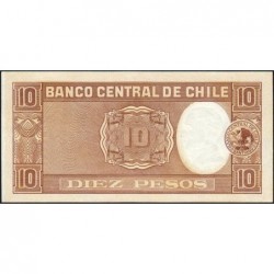Chili - Pick 120_1a - 10 pesos  (1 condor) - Série C20-129 - 1958 - Etat : SPL