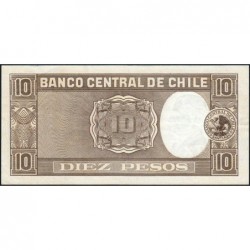 Chili - Pick 120_1b - 10 pesos  (1 condor) - Série E24-129 - 1958 - Etat : SUP