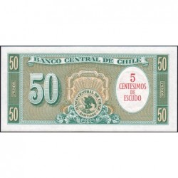 Chili - Pick 126b_1a - 5 centesimos de escudo - Série C12-25 - 1962 - Etat : NEUF